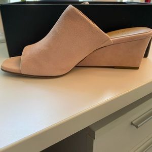 Naturalizer Blush Pink Wedge Slide 8M